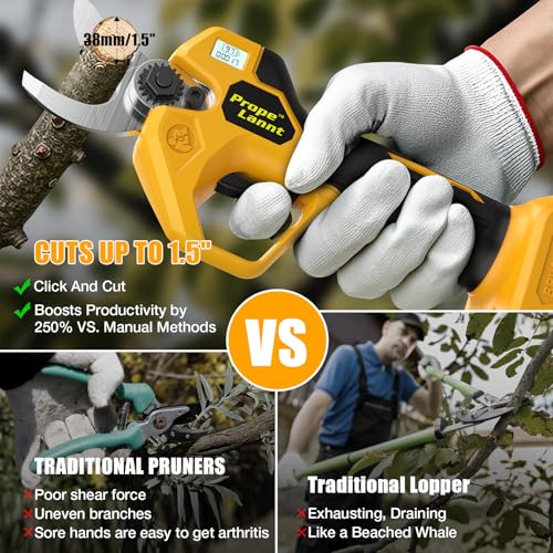 Image of Pruning Shears Compatible with Dewalt 20V Battery, SK5 Blade, 0.8-1.5 inch Cut