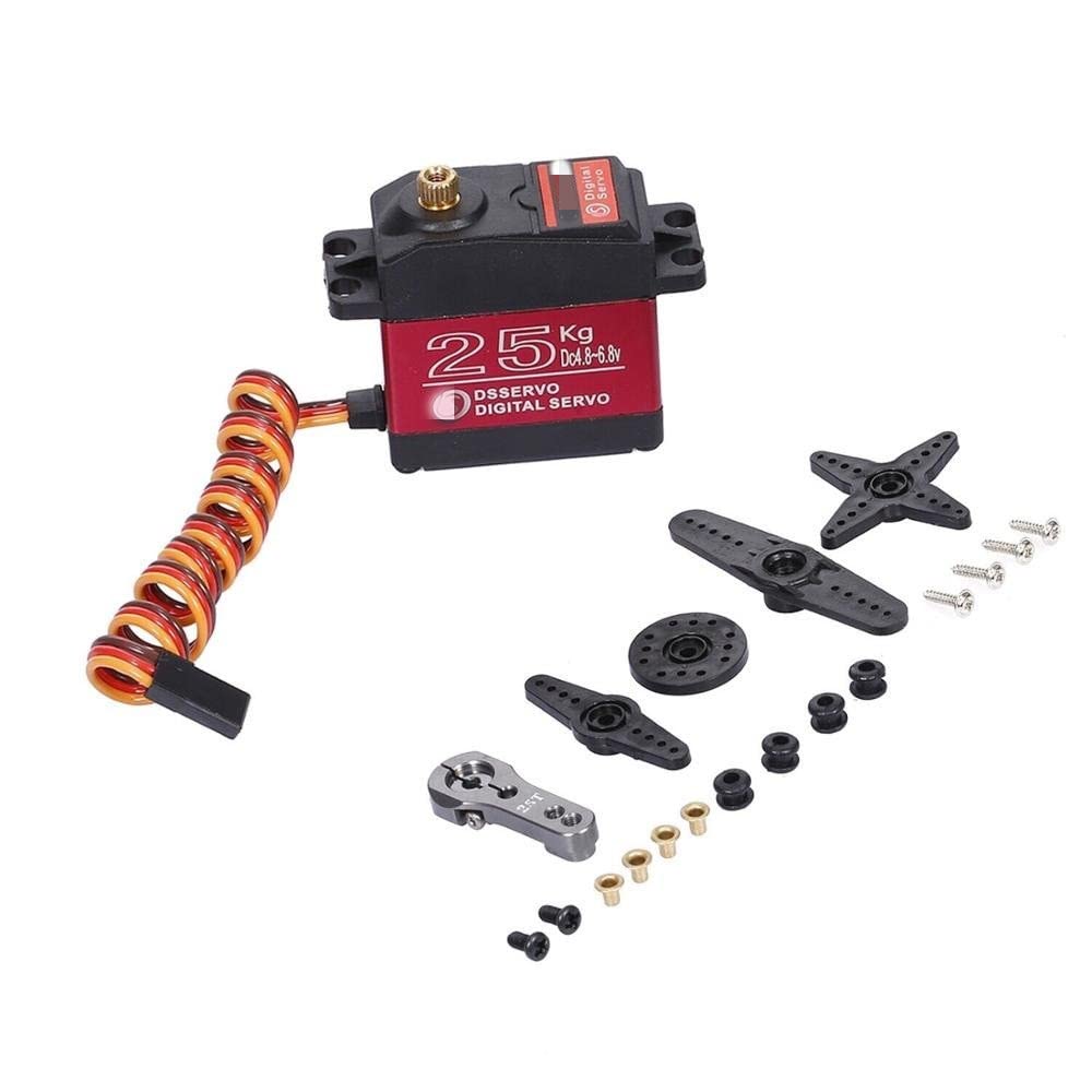 For DS3225MG Aggiornamento Servo RC 25KG Servo Digitale Full Metal - Foto 5
