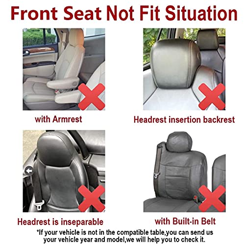 Flying Banner Car Seat Covers Front Seats Rear Bench Polyester Car Seat Protectors Easy Installations Rear Bench Split Classic Man Lady Truck (Full Set - Low Back, Black Purple)… #TOP6