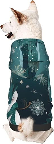 Snowman Chic 3D Dog Hoodies for Small Pets A Cozy Costume for Stylish Puppy Cosplay Delight S