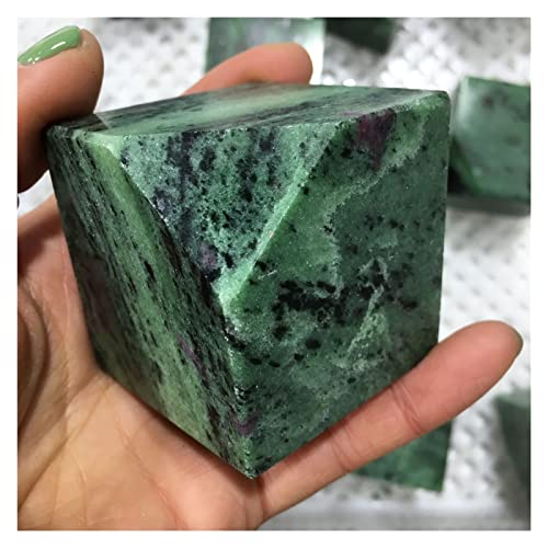 IDUTQUMW 1 pz Cubo in Piedi Naturale Quarzo ettagonale in Cristallo Intagliato Eptaedro Quadrato Magico