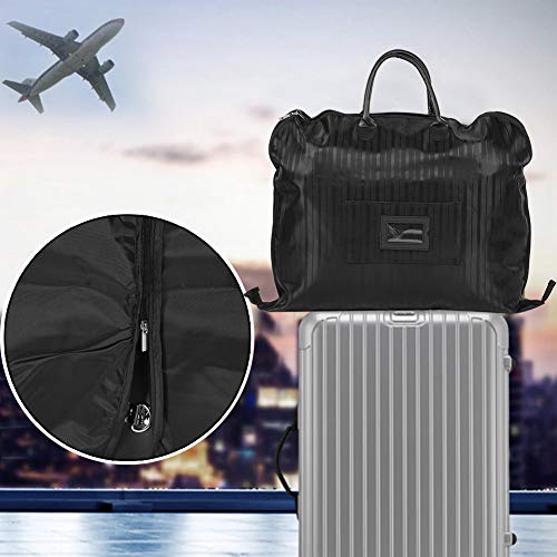 Fdit Travel Storage Bag, Business Suit Carrier Travel Storage Bag Garment Hanging Clothes Protector featuring Handle and Large Pockets for Men Women (Black)2