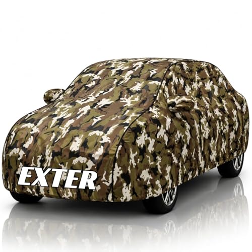Image of Safe-Cars New Jungle 100% Waterproof Exter Car Cover | Polyester Car Body Cover for Rain & Sun | UV Protection, Dustproof, Scratch Resistant, Windproof, Heat Resistant, Custom Fit