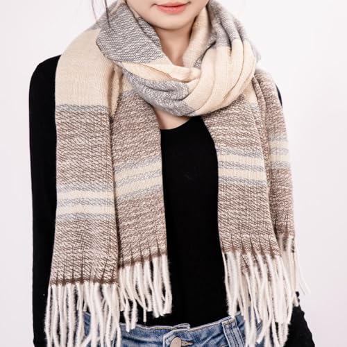 PREFER TO LIFE Scarf for Women, Warm Long Blanket Scarves Large Soft Thick Shawls and Wraps3