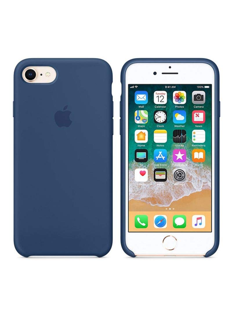 Soft Silicone Case Cover For Apple iPhone 8/7 Blue Cobalt