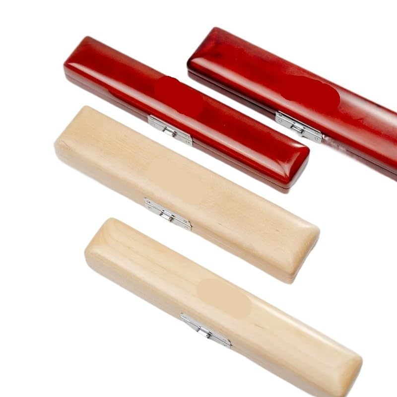 Compatibile con custodia protettiva in legno for flauto Yamaha da 16 e 17 fori con bocchino in ebano e custodia for bocchino in metallo(17 holes red-brown)