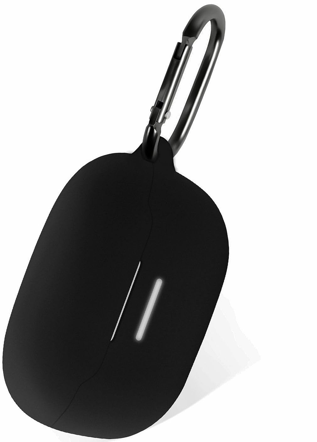 Geiomoo Silicone Case Compatible with JBL Endurance Race, Protective Cover with Carabiner (Black)