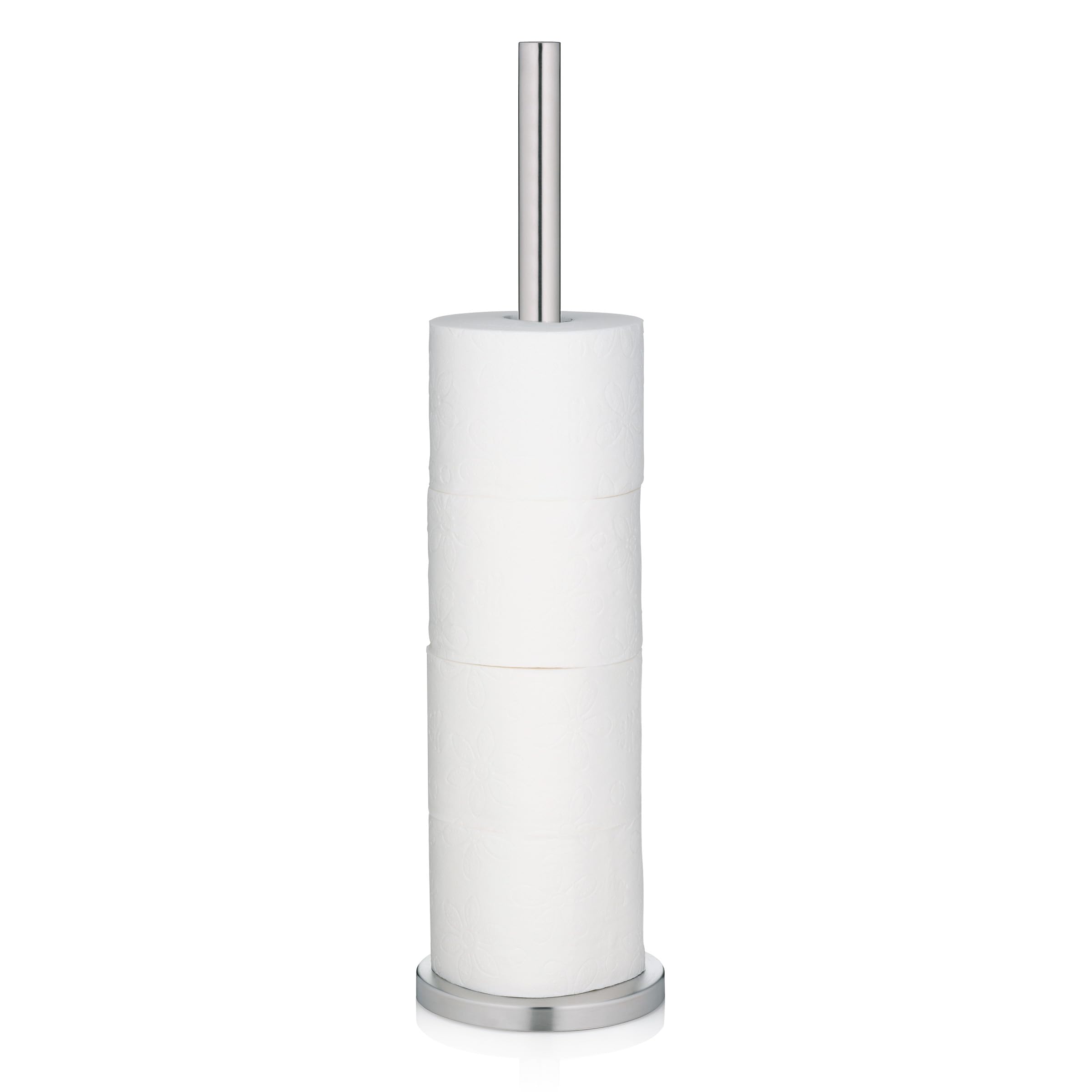 Kela Silver 22828 5-Roll Toilet Paper Holder, Stainless Steel, 57 Cm Tall, Carta, Matte