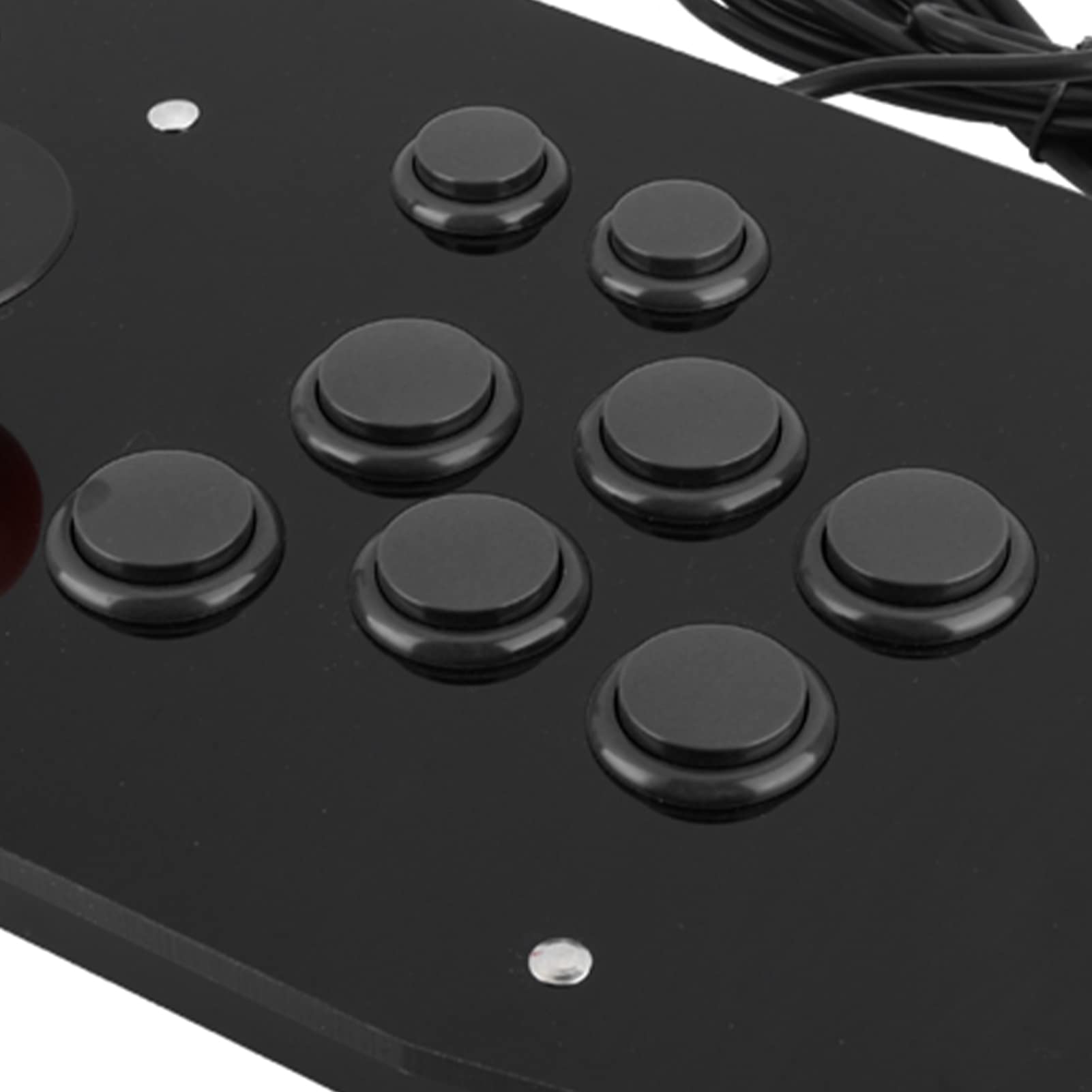 Joystick Sanwa Style Rocker 8 Kontroler gier Czarna akrylowa obudowa Gaming Fight Stick do użytku w grach