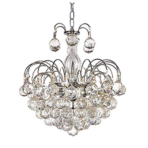 Top Lighting European-Style 3 Light Chandelier with Crystal Balls Pendant Ceiling Light Fixture