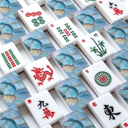 Juego Americano de Mahjong con 166 Fichas Acrílicas miniatura 4