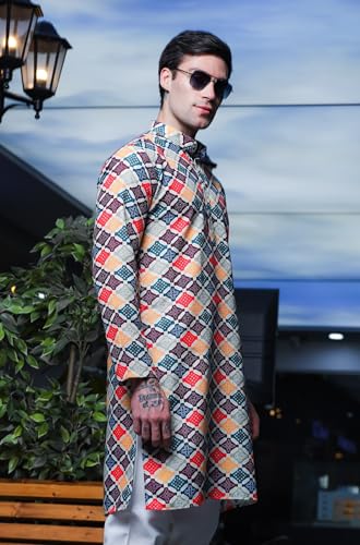 Image of Lymio Men's Cotton Regular Fit Casual Kurta || Kurta || Ethnic Kurta