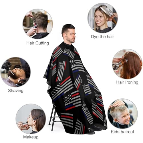 Capa para barbería para adultos antiestática 55x66 pulgadas miniatura 3