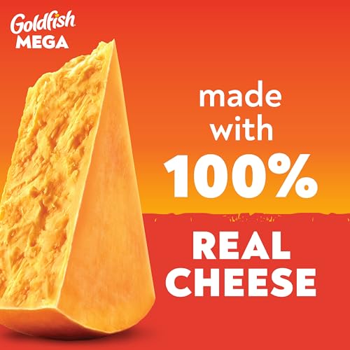 Image of Goldfish Mega Bites Sharp Cheddar Cheese Crackers, 5.9 Oz Bag
