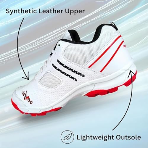 Image of Prokick Havoc Cricket Shoes for Men and Women|Lightweight & Durable Cricket Shoes|PVC Studs Spikes Sports Shoe for Unisex|Synthetic Leather Upper Sports Shoes|EVA Sockliner