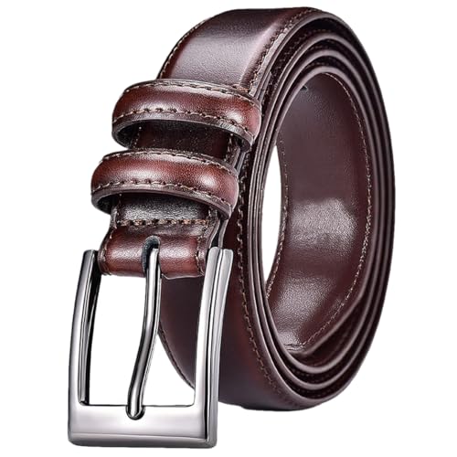 YTR6TW Men's Leather Belts Casual Pants Belt Youth Simple Jeans Belt Middle-Aged Belts