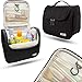 Airlab Travel Hanging Toiletry Bag for men and women, Large Toiletries Organizer, Make up, Cosmetic bag with Handle and Hook, Travel Organizer, Black