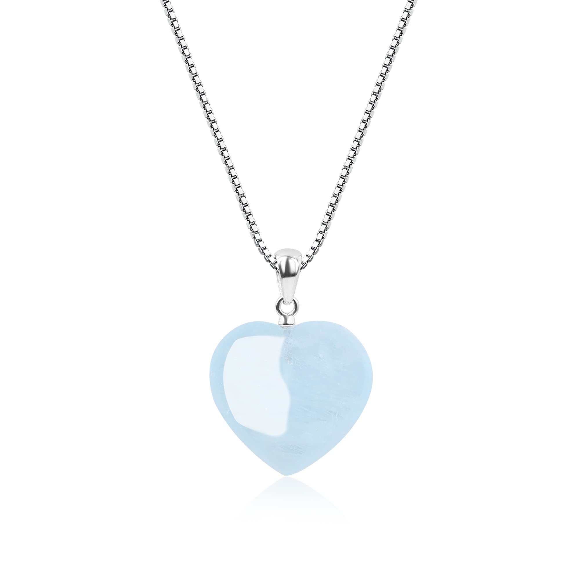 COAI Collana Con Ciondolo A Cuore In Quarzo Rosa – Pietra Naturale, Cordino Regolabile, Portafortuna