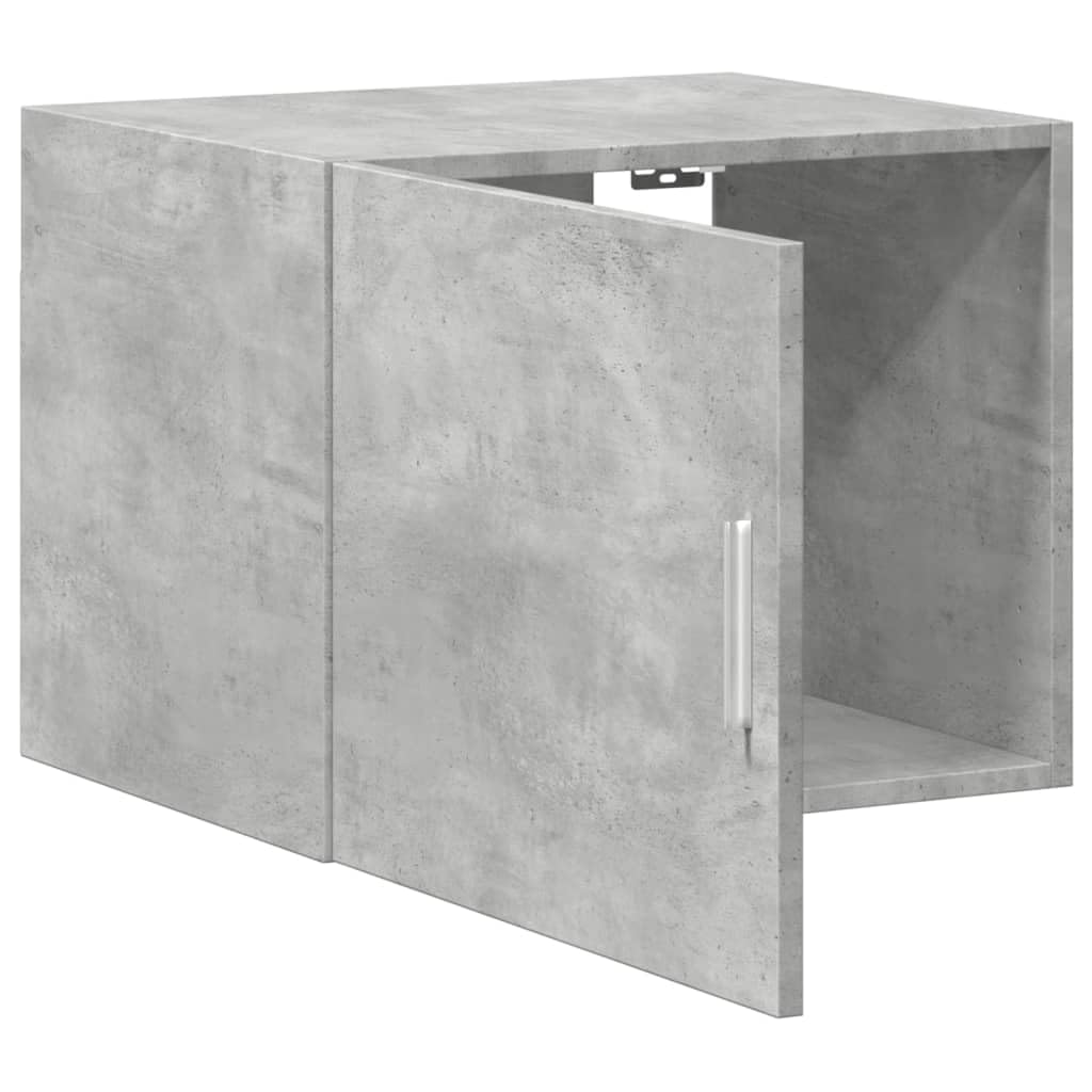 Armadio da parete grigio cemento, 50 x 42,5 x 40 cm, in legno