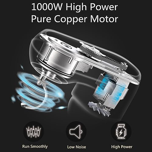 Stand Mixer Food Processor Electric Mixer 6 Speed Adjustable 1000W Tilt Head Food Mixer with 5L Stainless Steel Mixing Bowl for Kitchen Baking Cake Mini Egg Cream Food Beater - Image 8