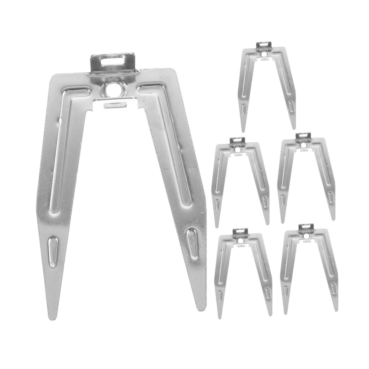 Cabilock 6Pcs Stainless Steel Chicken Roasting Forks Heavy Duty Bbq Forks for Meat and Fish Tools for Air Fryer Oven Cooking