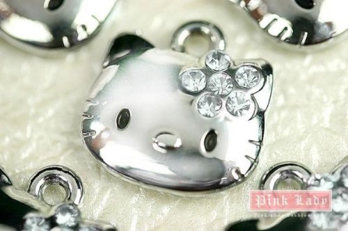 New Hot Selling Cute Hello Kitty Cat Charm Pendant Wholesale (10 pcs) K19-B