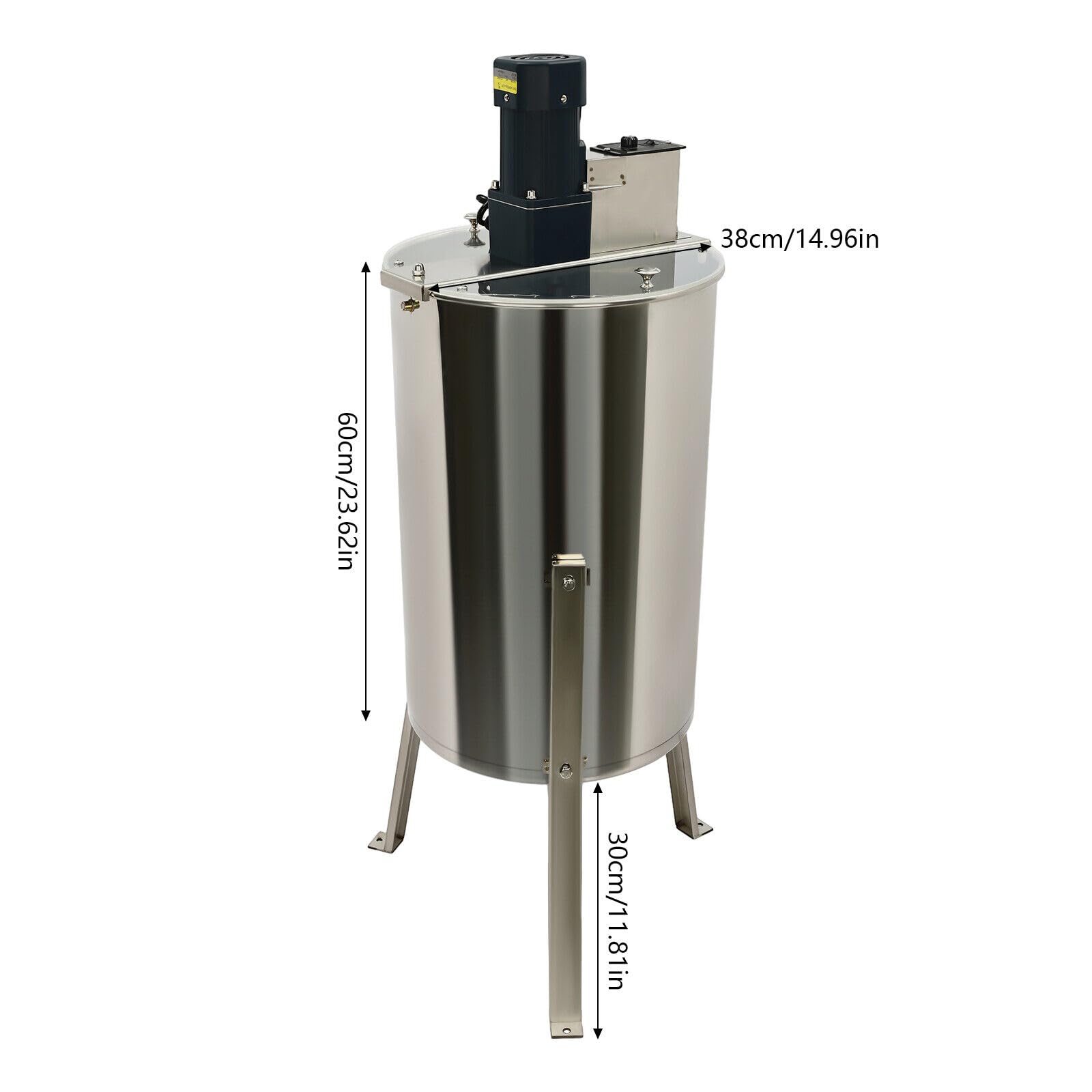 centrifuga elettrica da 140 W, in acciaio inox, estrattore di miele professionale, per apicoltori e apicoltori apicoltori apicoltori 370 Rpm