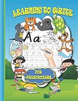 Learning to write for preschoolers: abc tracing book for preschool, wipe clean workbook uppercase alphabet, prewriting toys, scholastic preschool work B08FKQNL98 Book Cover
