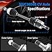 Front CV Axle Shaft Fit for 2006-2015 Honda Civic L4 1.8L Automatic Transmission, Driver and Passenger Side, NCV36569 NCV36568 664232 664233 66-4232 66-4233,2007 2008 2009 2010 2011 2012 2013 2014