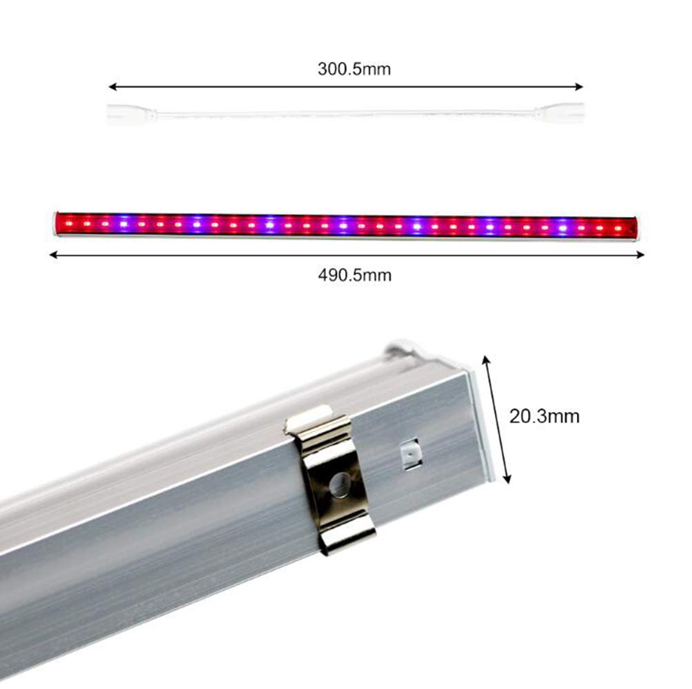 LED Crece la lámpara 5PCS Full Spectrum LED Crece la luz de Garland Invernadero hidropónico Vegetal Flor Cultivo de Interior
