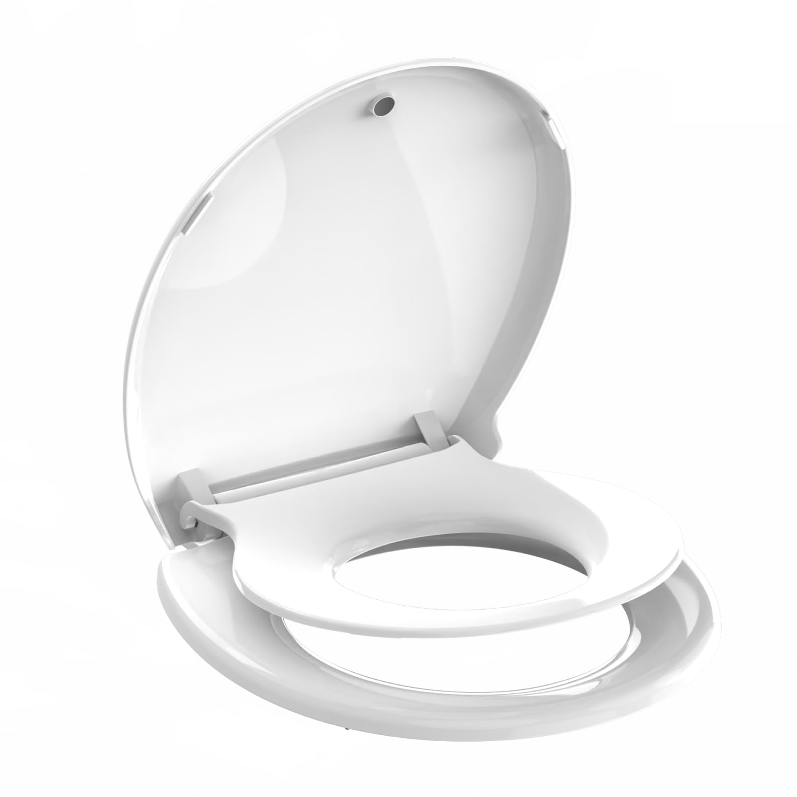 Potty Training Toilet Seat 16 5 Round White Seat with Built-In Toddler Function Design for Both Child and