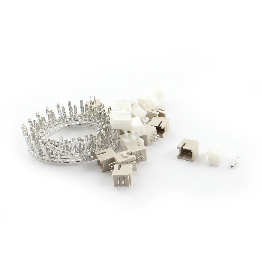 Ruilogod10 Sets 2mm Pitch Double Row 4-Pin TV PHB Housing Terminal Connector