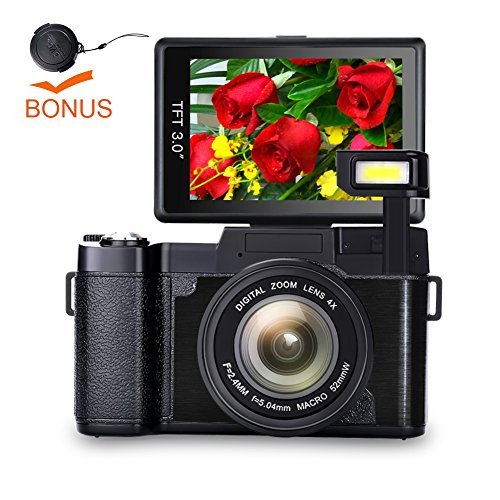 Buy Digital Camera Vlog Camera Full HD 1080p Point and Shoot Camera