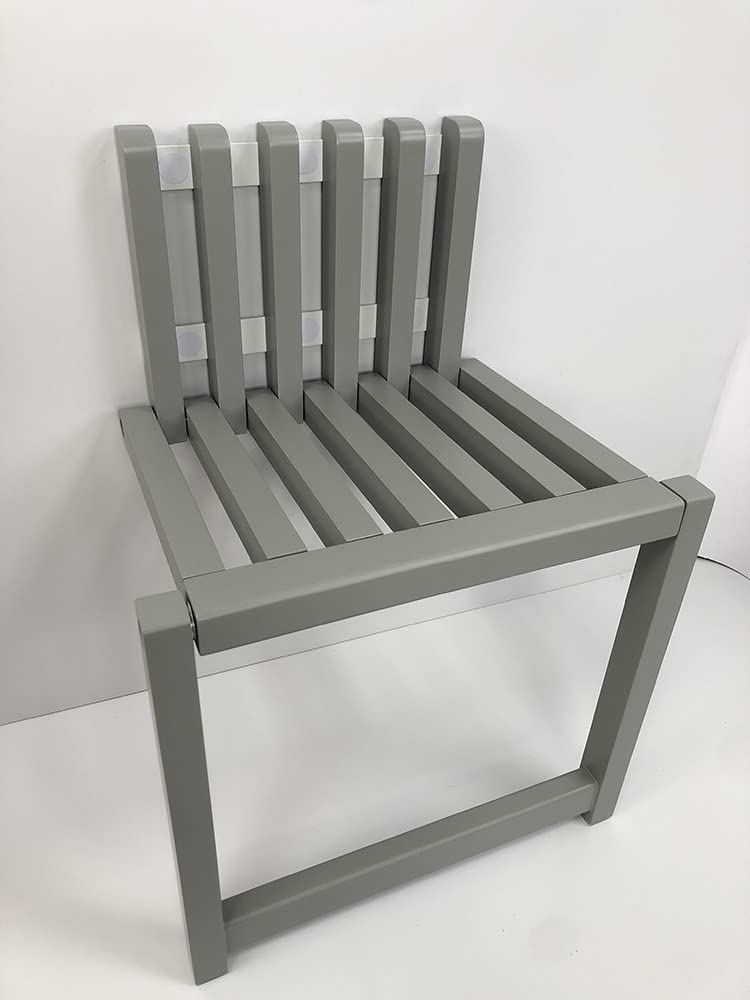MEYEBP Wall-mounted Wall Chair Invisible Folding Entryway Bench, Wooden Shoe Bench Folding, Bearing Capacity 150kg Shower Seat, Creative Hollow Design, For Hallway Bathroom, 35cm High