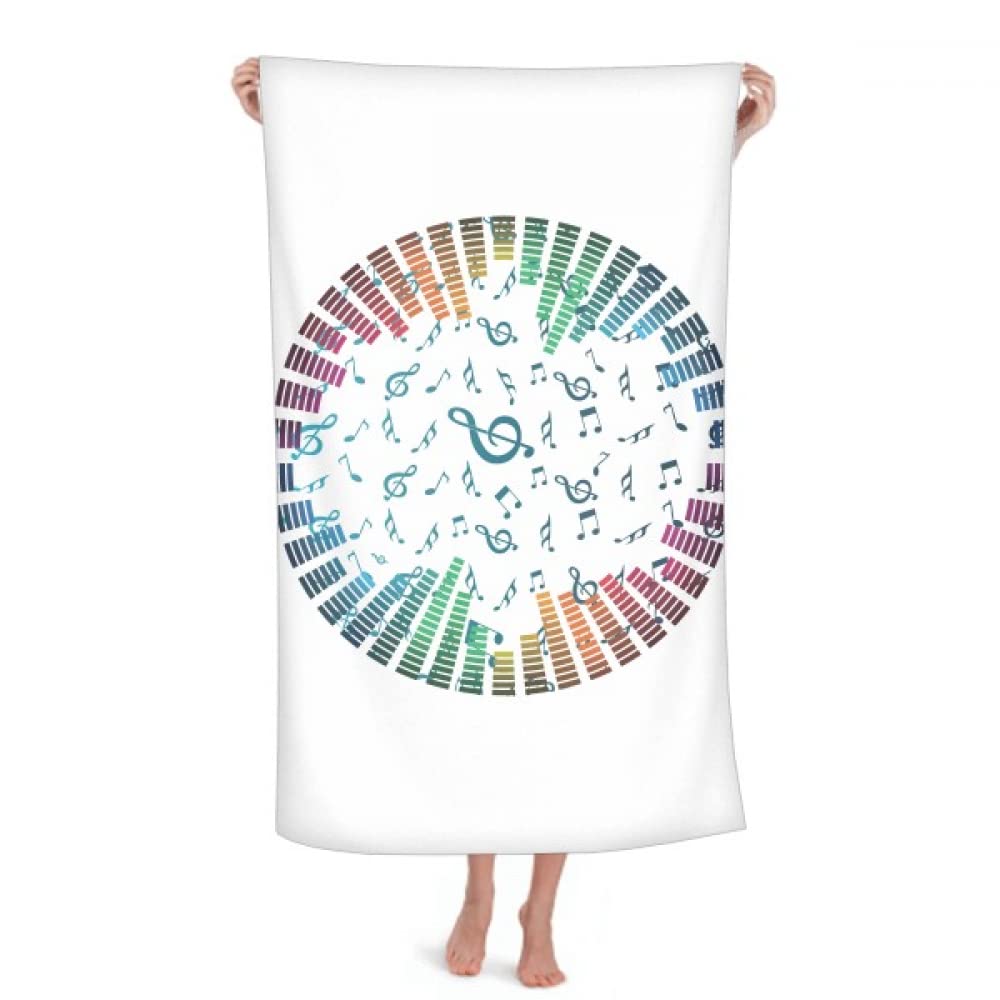 Rabow Rotatg Music Notes Black Throw Blanket Soft Warm Flannel