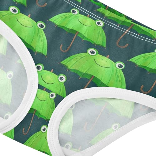 Joisal Personalized Toddlers Underwear Floral 2t Cotton Little Girl Panties Cute Green Umbrellas Frog Undies Kids Briefs4