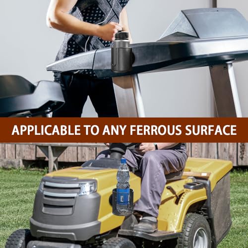 Portavasos magnético para carro, expandible y anticaída miniatura 6