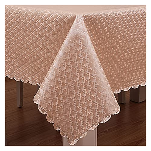 ZXQ Wipeable Nappe Couleur Solide Design Tapis Anti-Rides Anti-Rides résistant à l'eau pour Buffet Banquet fêtes événement Dîner de Vacances Rectangle Dirt Resistant(80 * 80cm, A) Cover