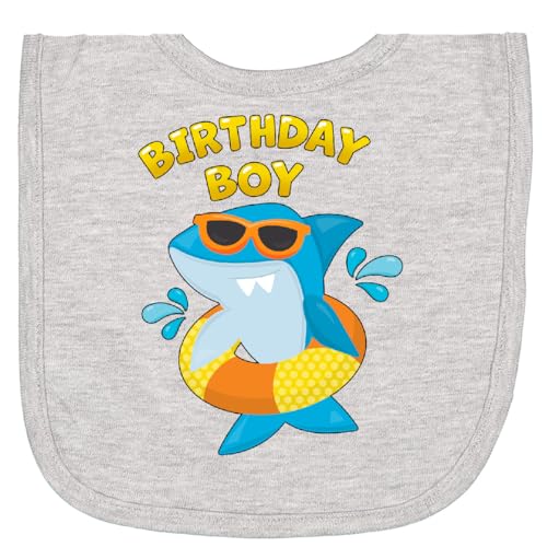 inktastic Birthday Boy- Shark Pool Party Newborn Bib