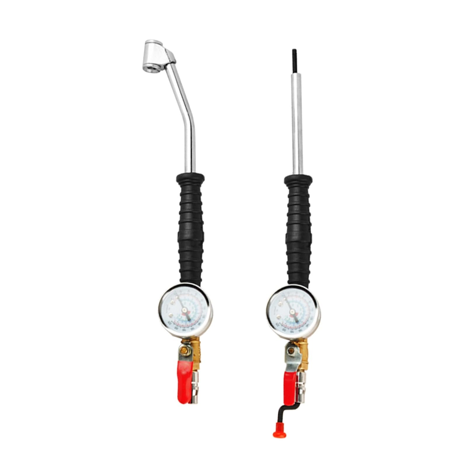 Tige de gonflage rapide pour voiture Tige de gonfleur de pneu 0-15Bar/220Psi, avec testeur de pression, outils de réparation(B for trucks)