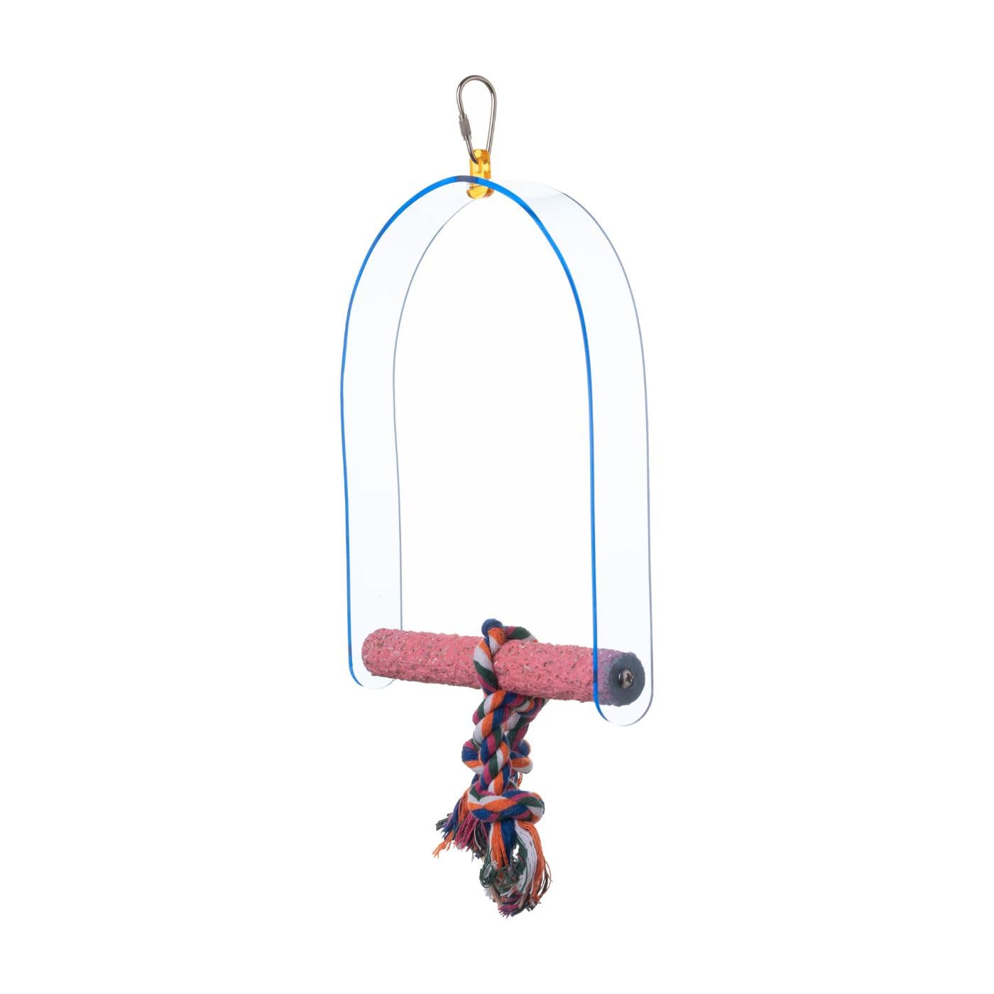 Parrot Essentials Balançoire d'arc de Coupe d'Ongle Poncé pour Perroquets Perchoir Taille Grande