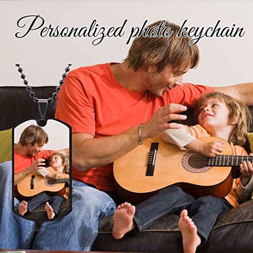 Personalized Dog Tag Pendant for Men, Custom Necklaces for Women With Picture, Custom Photo Text Engraving Dog Tags Stainless Steel Necklace Pendant4