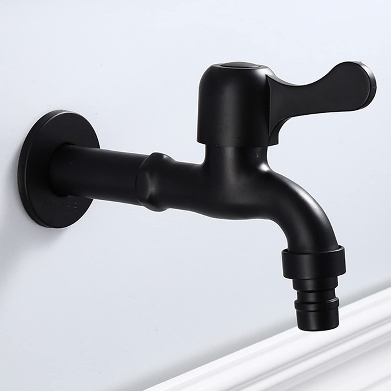 Wall Mount Water Faucet 304 Stainless Steel G1 2 Caliber Wall Mounted Long Single Cold Water Tap Washing — view 3