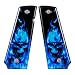 Custom 1911 Full Size A2 Diamond Polish Ergonomic SPD Acrylic Grips Skull Blue Flames Colt Taurus Sig Kimber