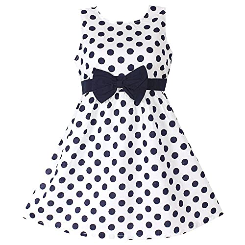 Image of Baby- Girl's Kid's Birthday Dress Princess Frock&Gown Color White with Red Dot R J 145 Kidswear