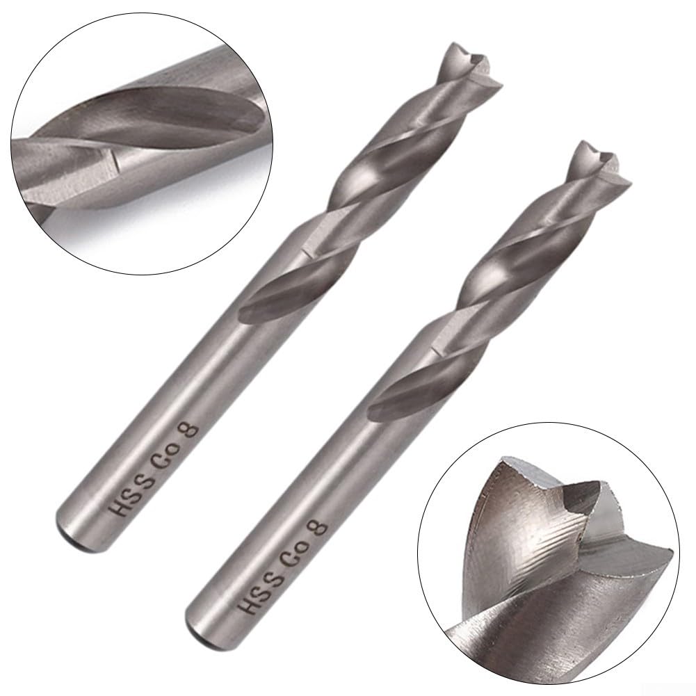 Schweißpunktbohrer, 2 Stück, 8 mm, HSS, Kobalt-Schneidwerkzeug für die Entfernung von Schweißnähten, hohe Härte und Autoreparatur, Wartung, Profis