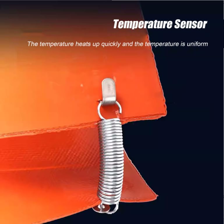 Grzejnik olejowy do wiadra Grzejnik z gumy silikonowej Podgrzewacz tłuszczu z regulowanym termostatem obrotowym regulatorem temperatury impie(rozmiar: 20 l 860 x 200 mm)