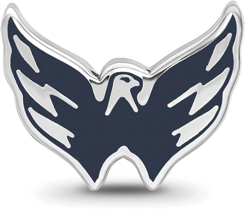 Washington Capitals Enameled Logo Bead (Sterling Sliver)