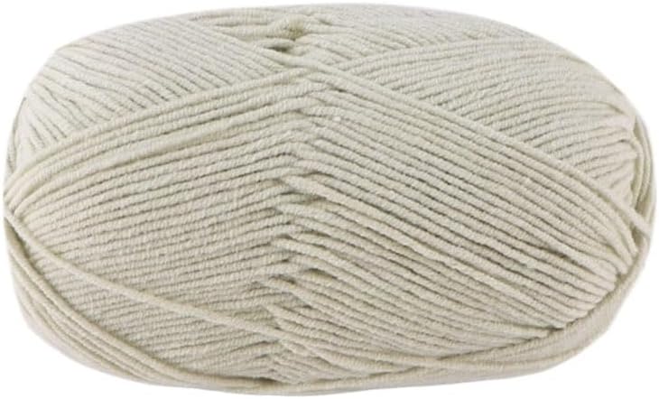 5 Rolls 50g Cotton Yarn for Crocheting 4-Ply Chunky Hand Knitting Blend(27)
