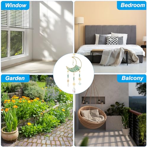 Cristal soleil attrape-soleil suspendu line aventurine pour terrasse
